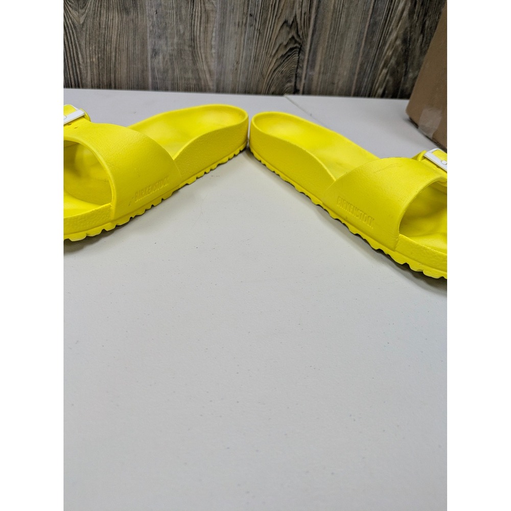 Birkenstock Bright Yellow Sandal Slides Women Vibrant Buckle EVA Waterproof - Picture 6 of 8